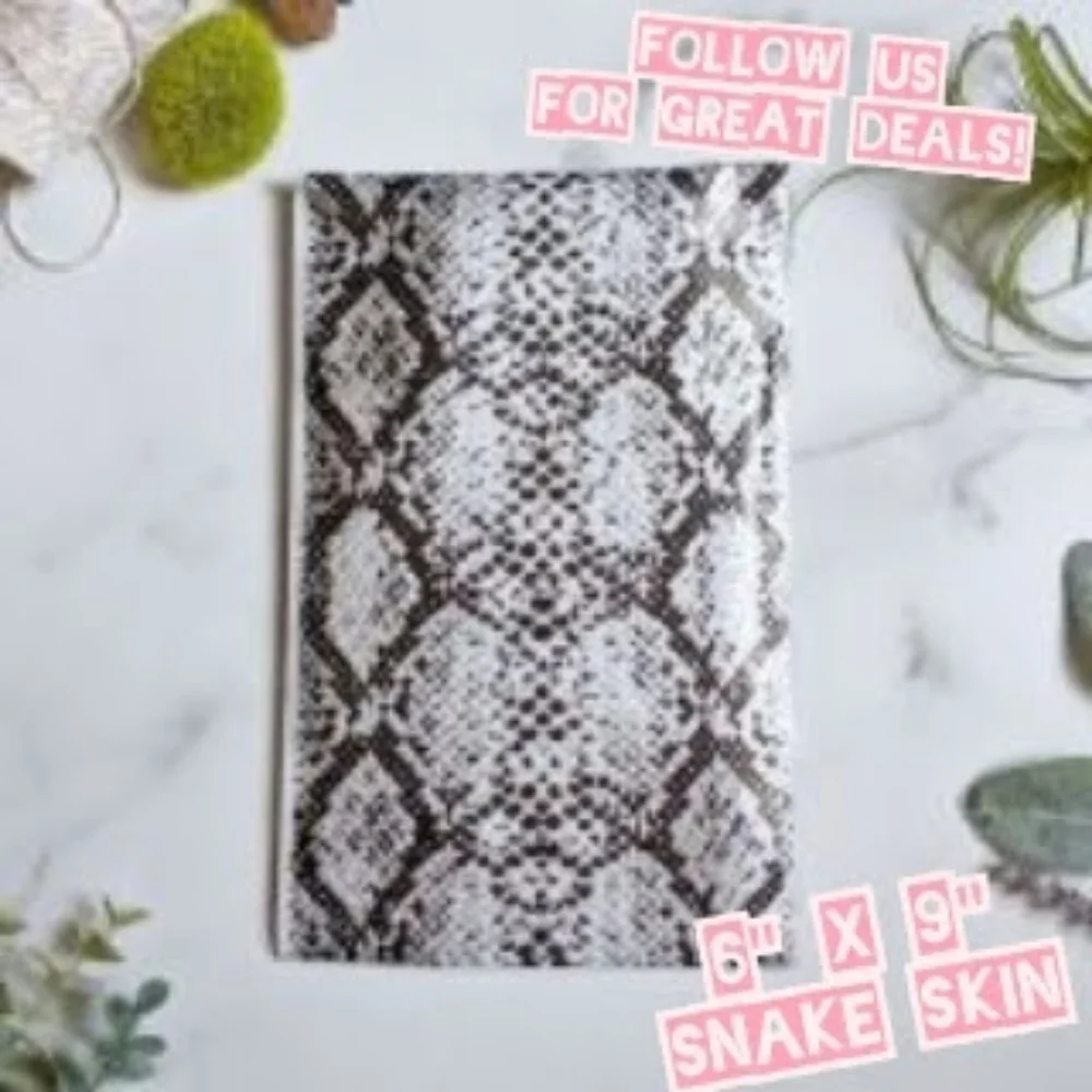 100 Poly Mailers 6x9 Snake Skin